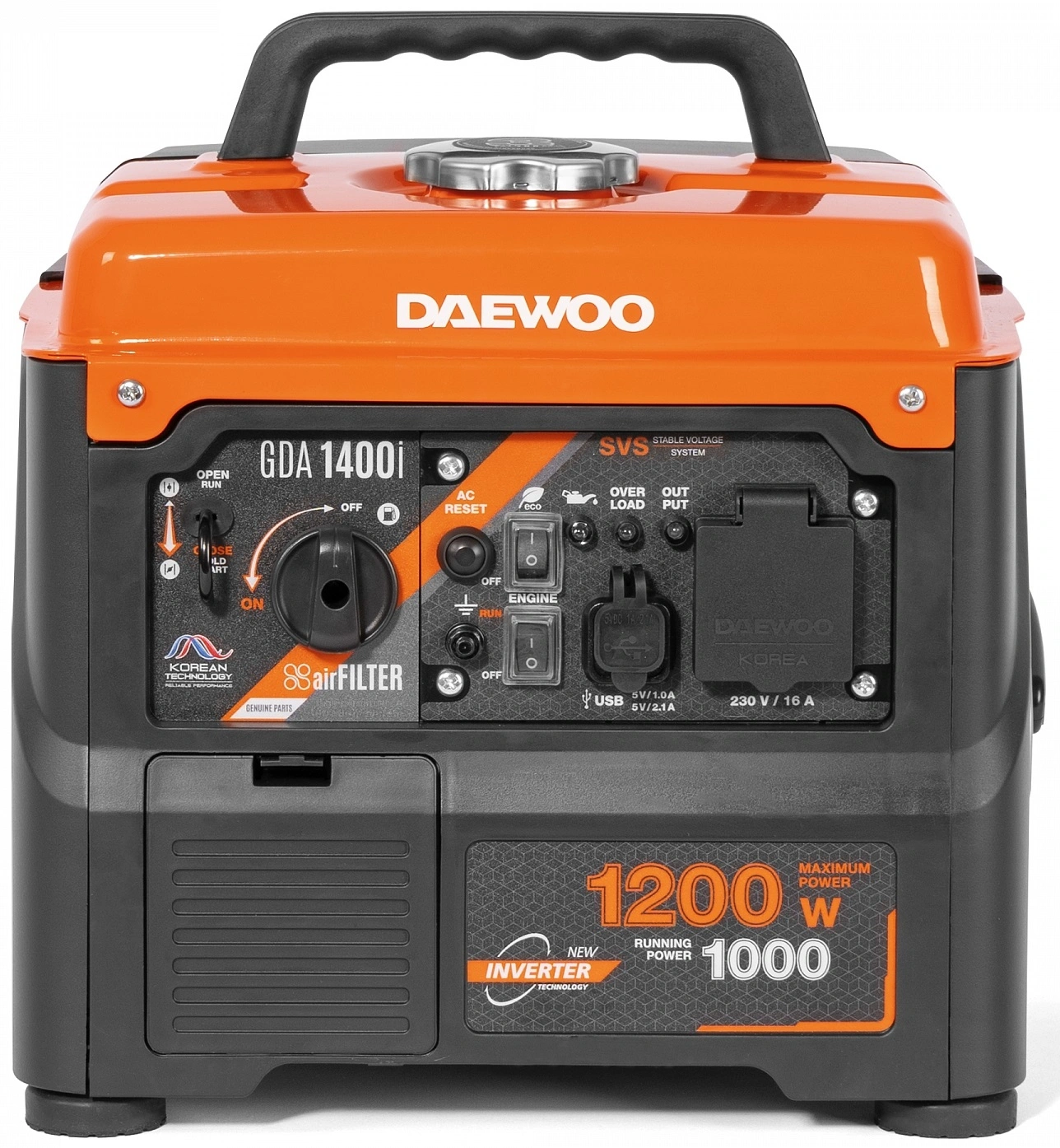 Генератор Daewoo GDA 1400i 1.2кВт — миниатюра 3