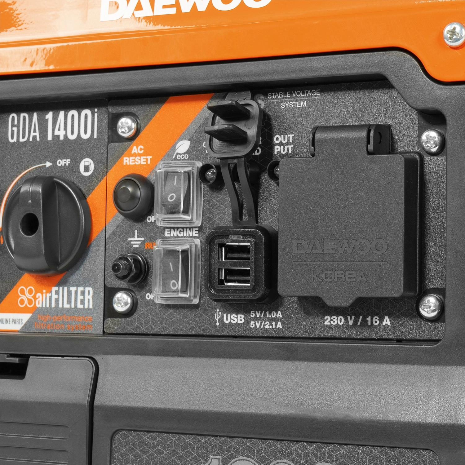 Генератор Daewoo GDA 1400i 1.2кВт — миниатюра 8