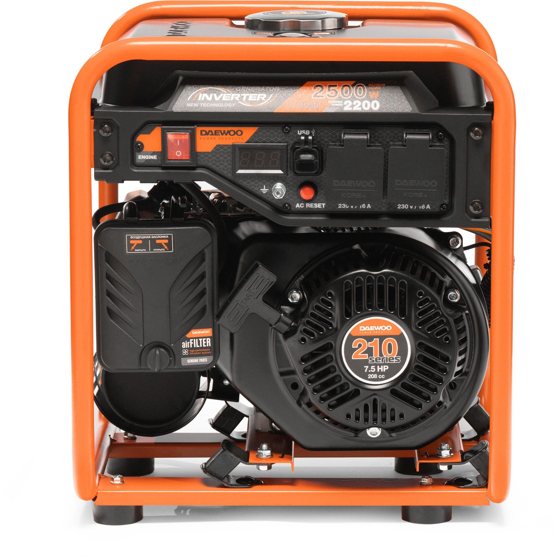 Генератор Daewoo GDA 2500i 2.5кВт — миниатюра 2