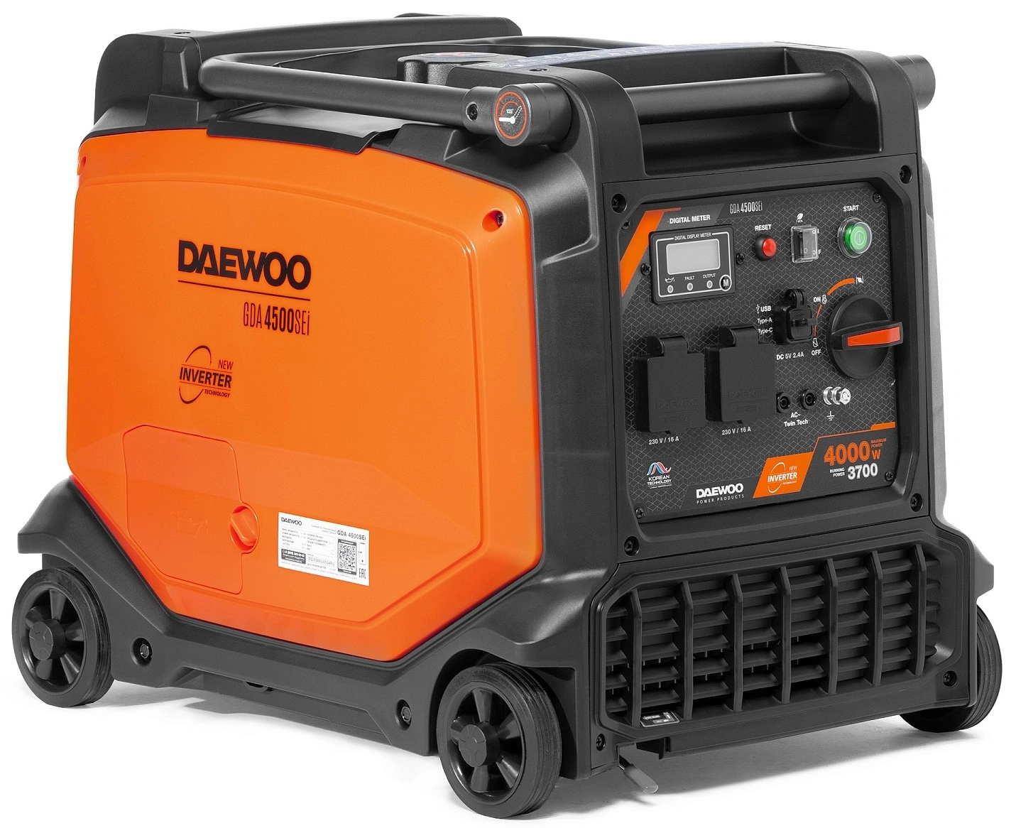 Генератор Daewoo GDA 4500SEi 4кВт — миниатюра 5
