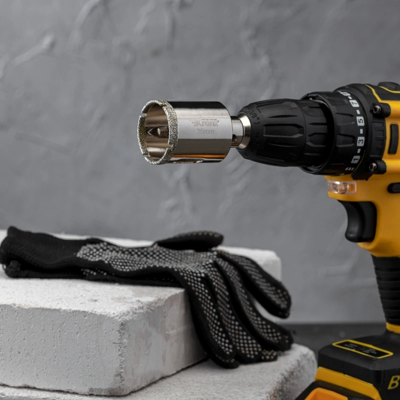Коронка Kranz KR-92-0027 по керамогр. для дрелей/перфораторов — миниатюра 4