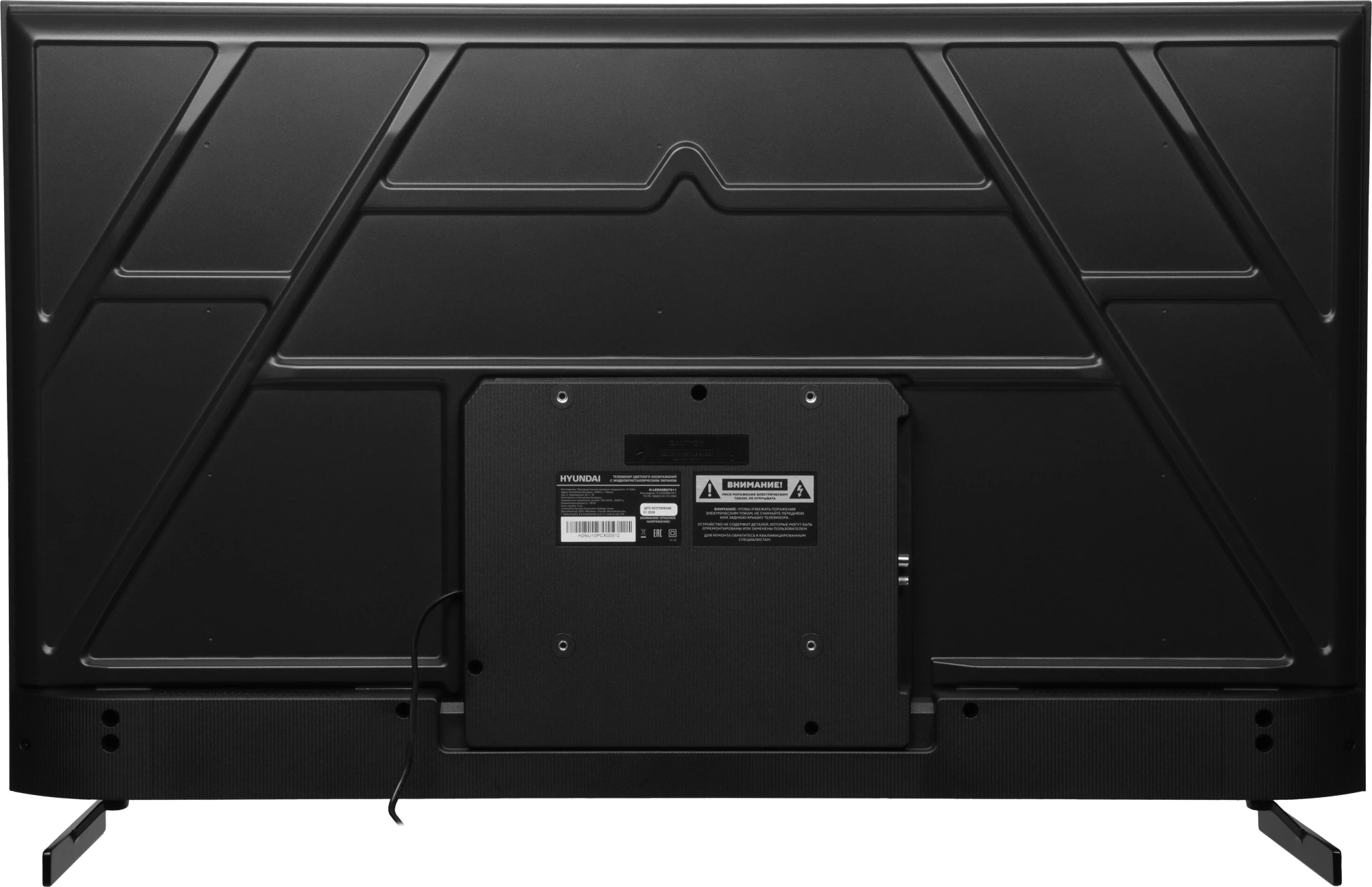 Телевизор LED Hyundai 50" H-LED50BU7011 Google TV Frameless Metal черный/черный 4K Ultra HD 60Hz MEMC DVB-T DVB-T2 DVB-C DVB-S DVB-S2 USB WiFi Smart TV — миниатюра 5