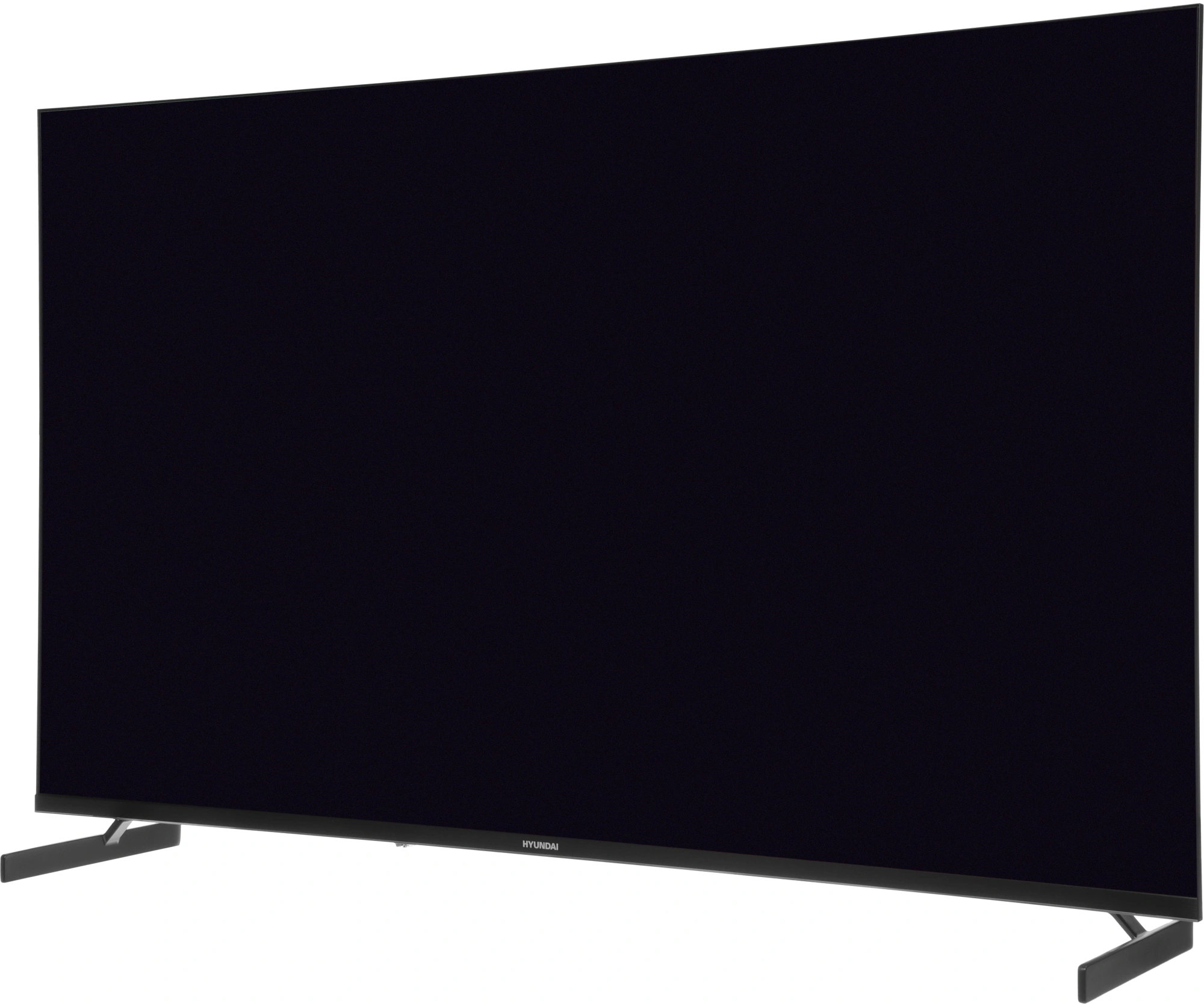 Телевизор LED Hyundai 55" H-LED55BU7011 Google TV Frameless Metal черный 4K Ultra HD 60Hz MEMC DVB-T DVB-T2 DVB-C DVB-S DVB-S2 USB WiFi Smart TV — миниатюра 3
