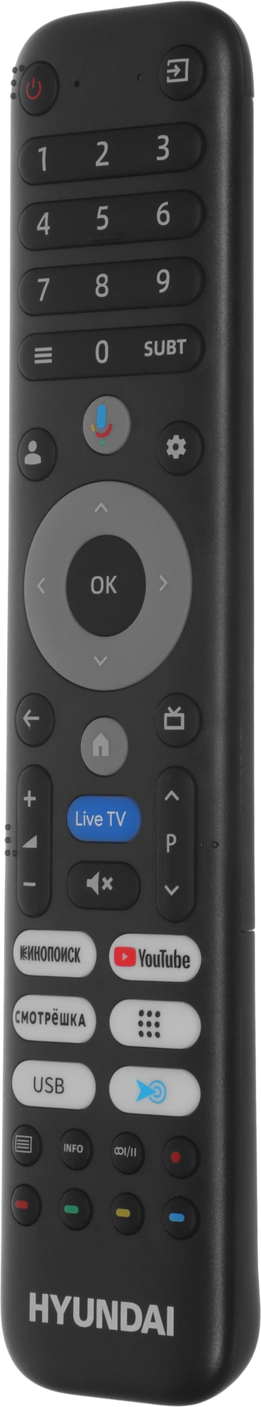 Телевизор LED Hyundai 55" H-LED55BU7011 Google TV Frameless Metal черный 4K Ultra HD 60Hz MEMC DVB-T DVB-T2 DVB-C DVB-S DVB-S2 USB WiFi Smart TV — миниатюра 12