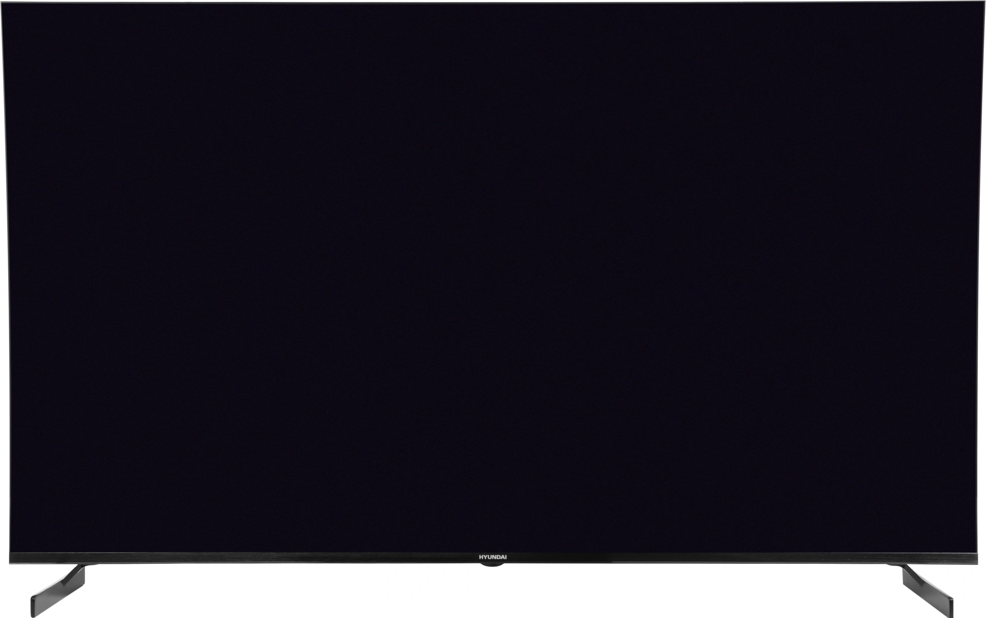 Телевизор LED Hyundai 65" H-LED65BU7011 Google TV Frameless Metal черный 4K Ultra HD 60Hz MEMC DVB-T DVB-T2 DVB-C DVB-S DVB-S2 USB WiFi Smart TV — миниатюра 3