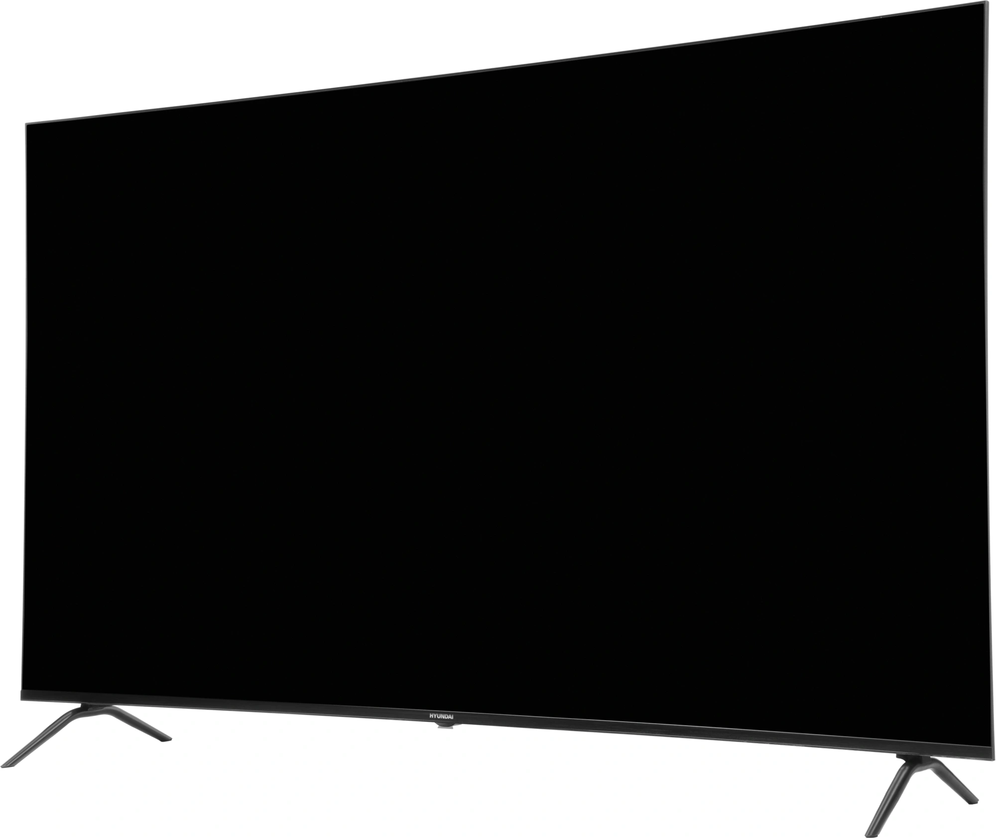 Телевизор LED Hyundai 75" H-LED75BU7011 Google TV Frameless Metal черный 4K Ultra HD 60Hz MEMC DVB-T DVB-T2 DVB-C DVB-S DVB-S2 USB WiFi Smart TV — миниатюра 4