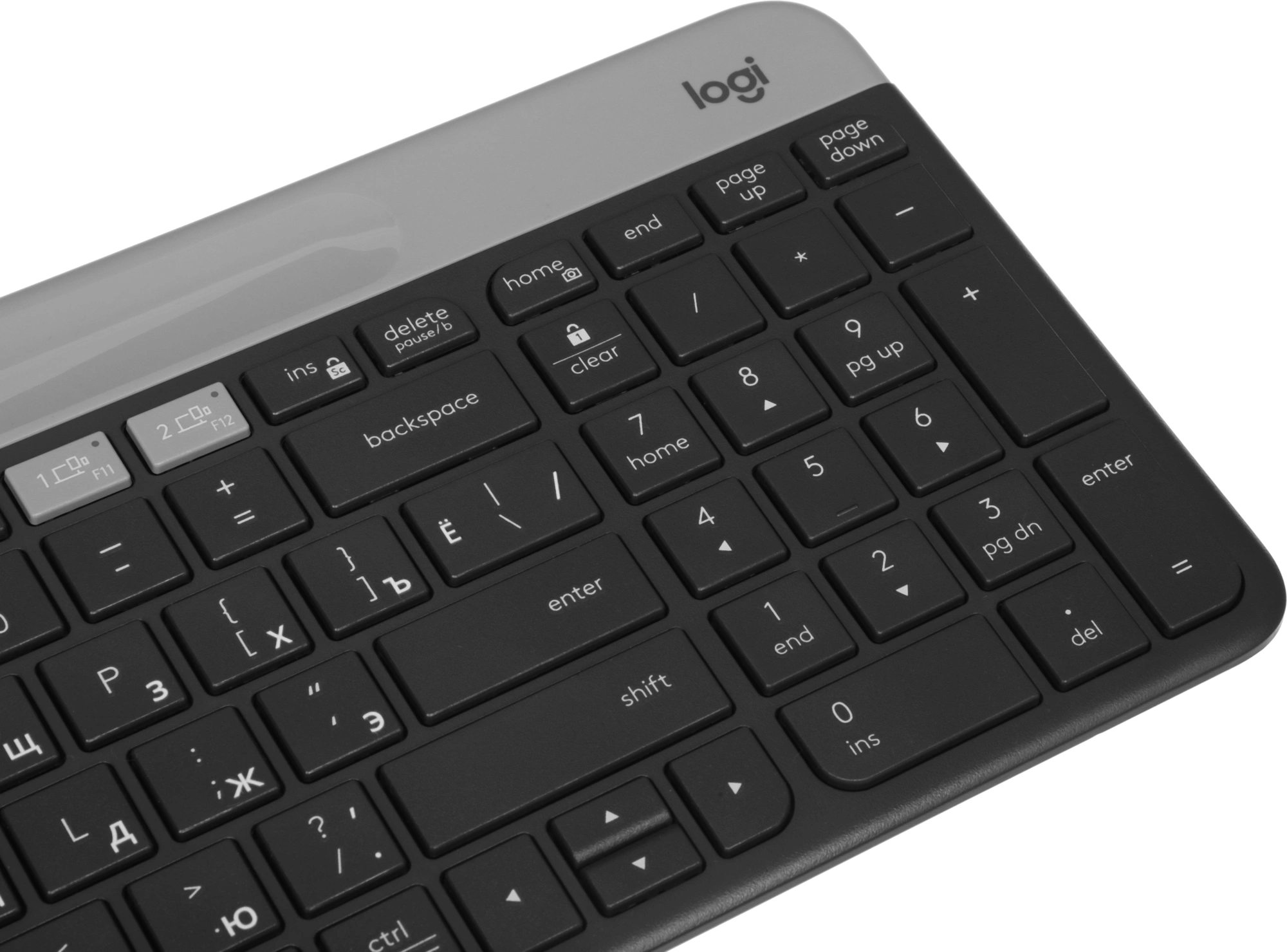 Клавиатура Logitech K580 черный/серебристый USB беспроводная BT/Radio slim Multimedia (920-009208) — миниатюра 5