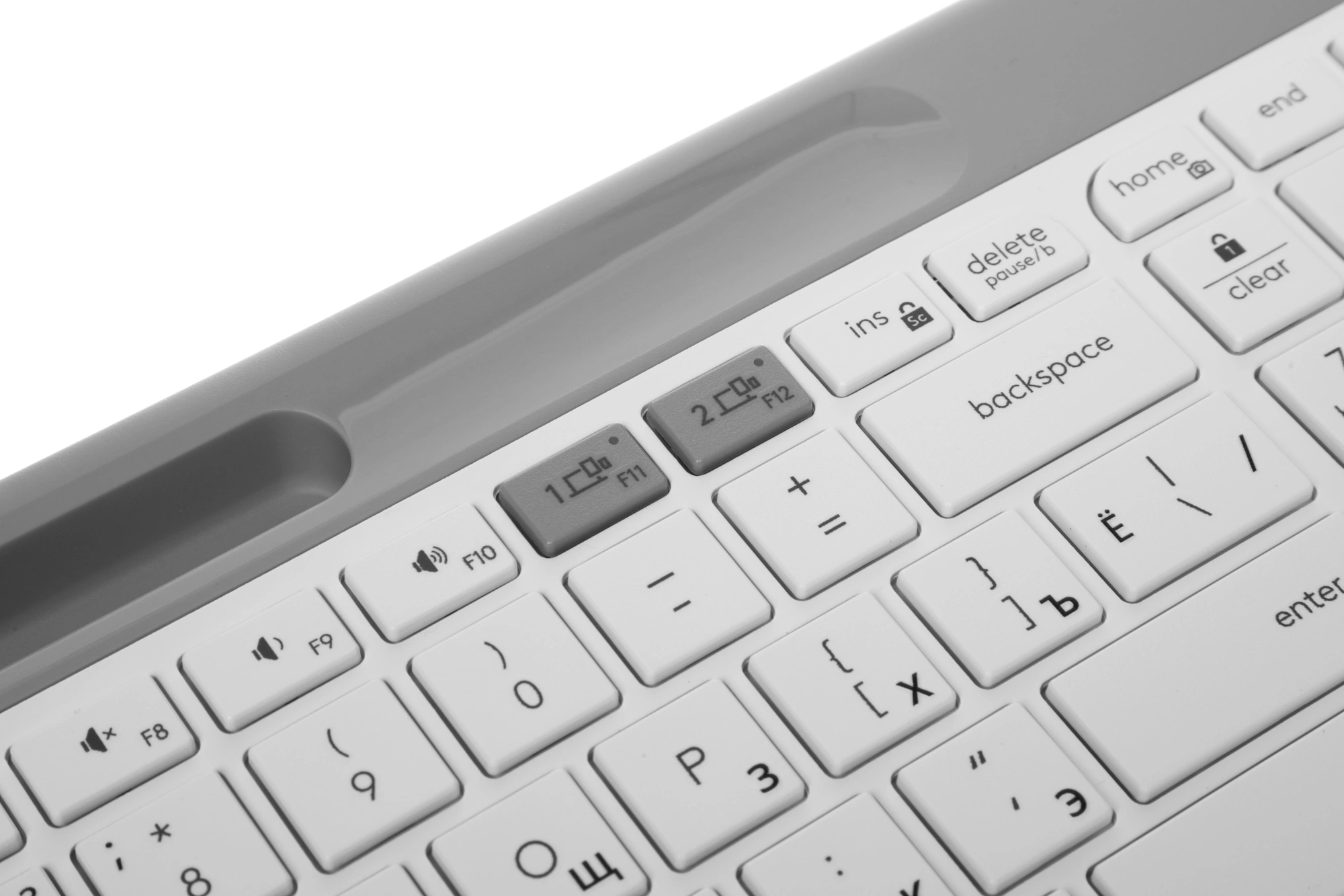 Клавиатура Logitech K580 белый/серебристый USB беспроводная BT/Radio slim Multimedia (920-009209) — миниатюра 9