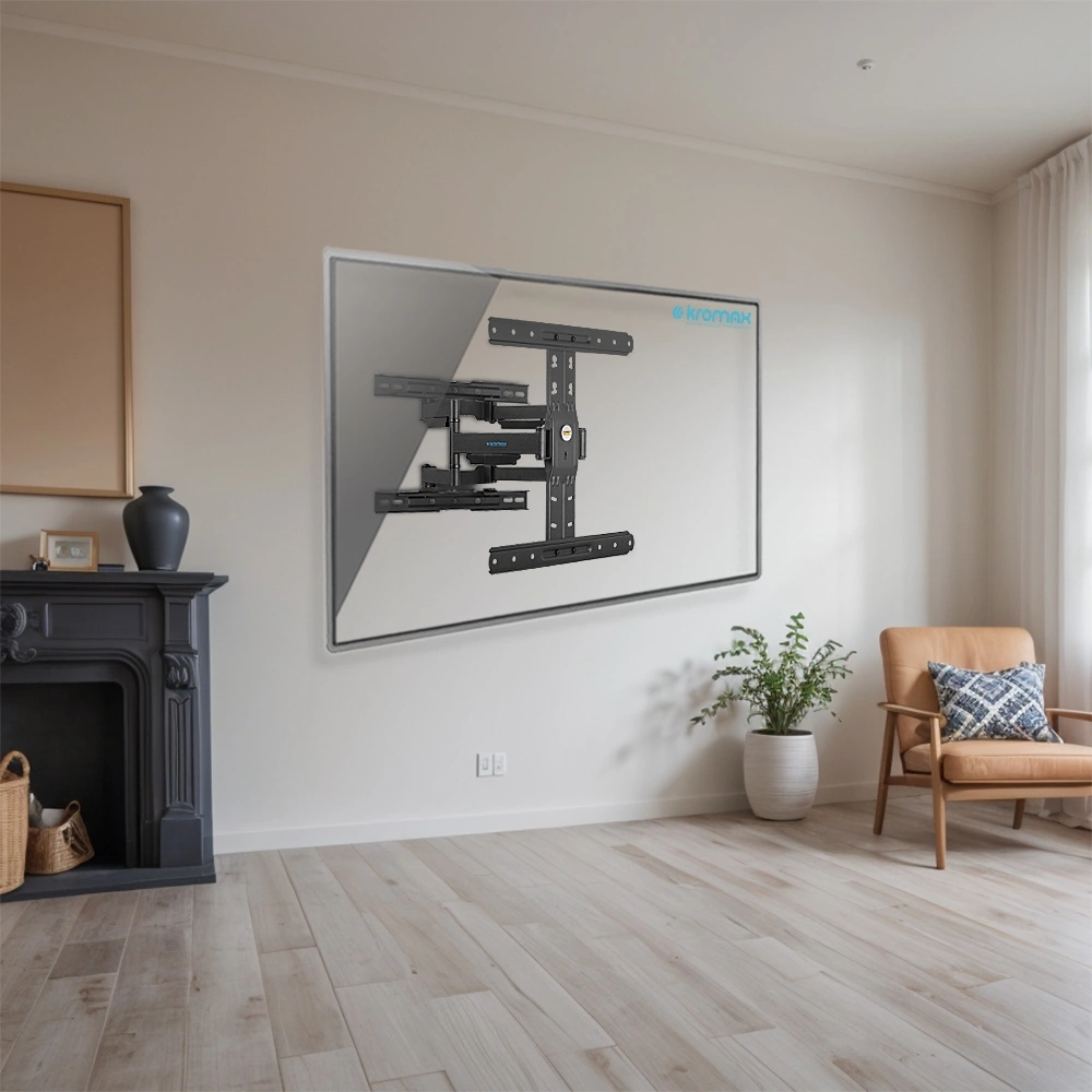 Кронштейн для телевизора Kromax Ultra Slim-101 черный 21"-70" макс.45кг настенный поворот и наклон — миниатюра 2