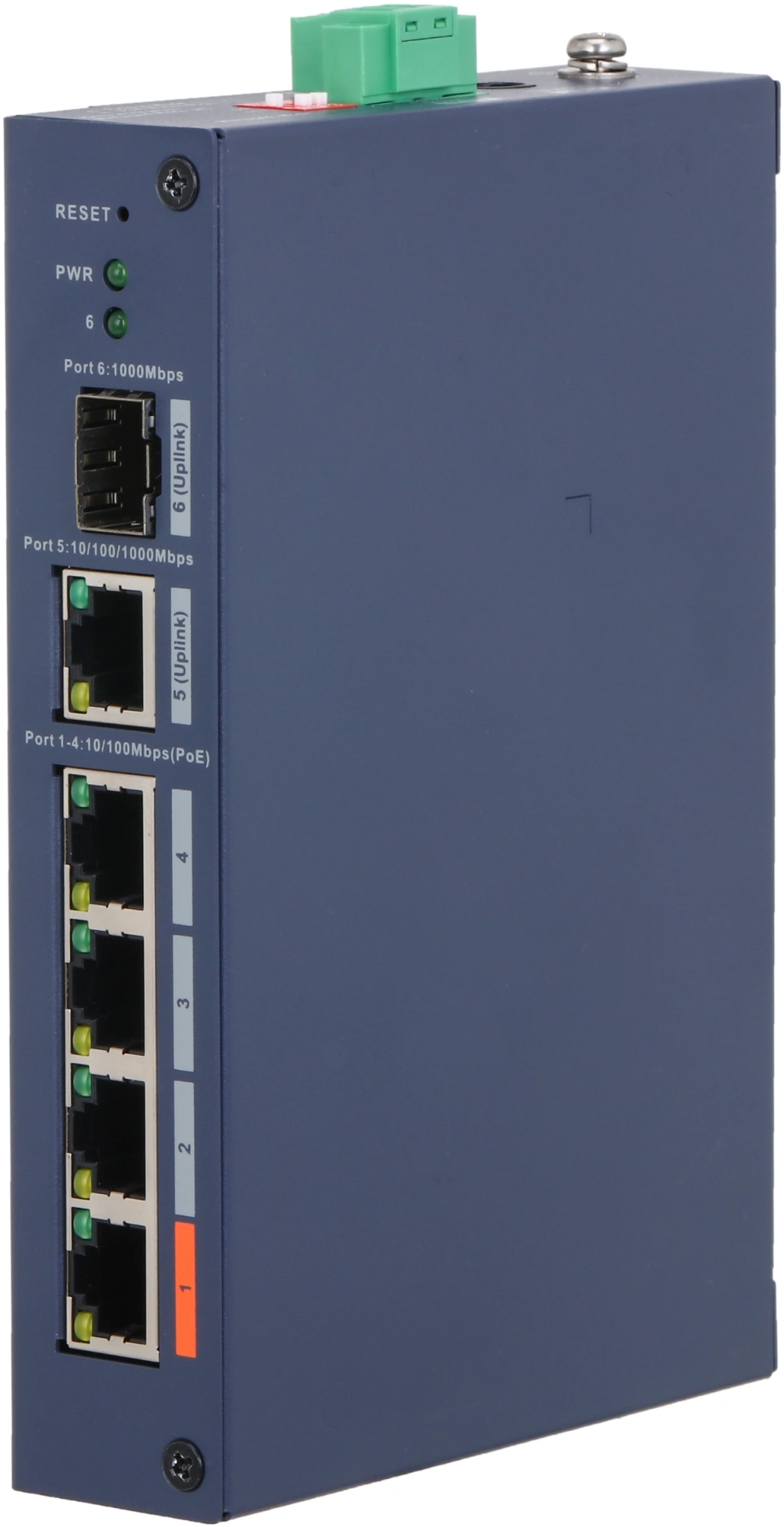 Коммутатор Dahua DH-CHS4106-4ET-60 (L2) 4x100Мбит/с 1x1Гбит/с 1SFP 4PoE 60W управляемый — фото 1