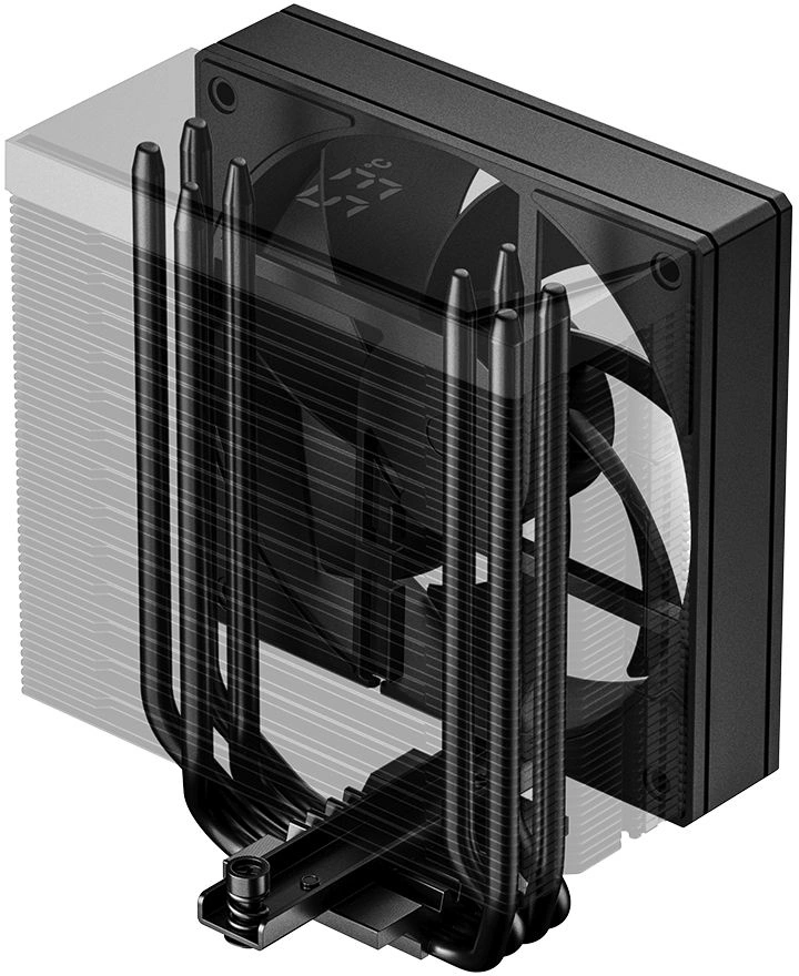 Устройство охлаждения(кулер) ID-Cooling Frozn A410 TD Soc-AM5/AM4/1200/1700/1851 черный 4-pin 29.85dB Al+Cu LCD 220W 750gr Ret — миниатюра 7