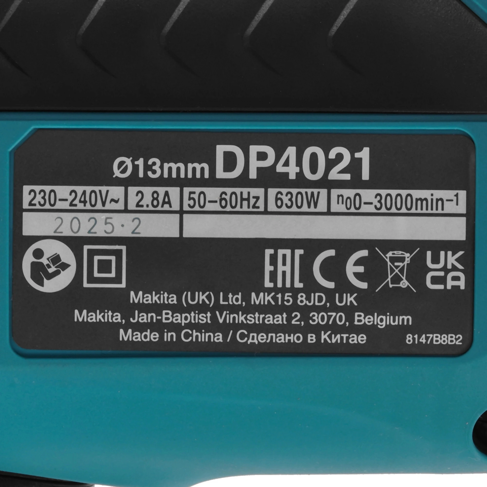 Дрель безударная Makita DP4021 630Вт патрон:быстрозажимной реверс — миниатюра 4