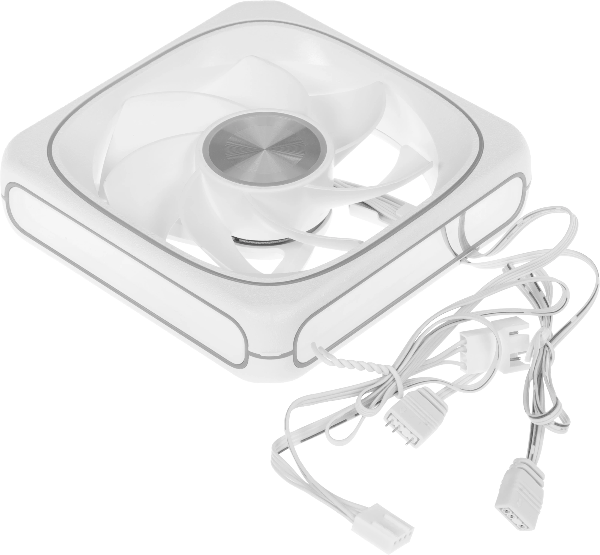 Вентилятор для корпуса Formula Air Fusion 1 Reverse ARGB 120х120x28 белый 4-pin 31.12дБ (AIR FUSION 1 WH REVERSE) Ret — миниатюра 3