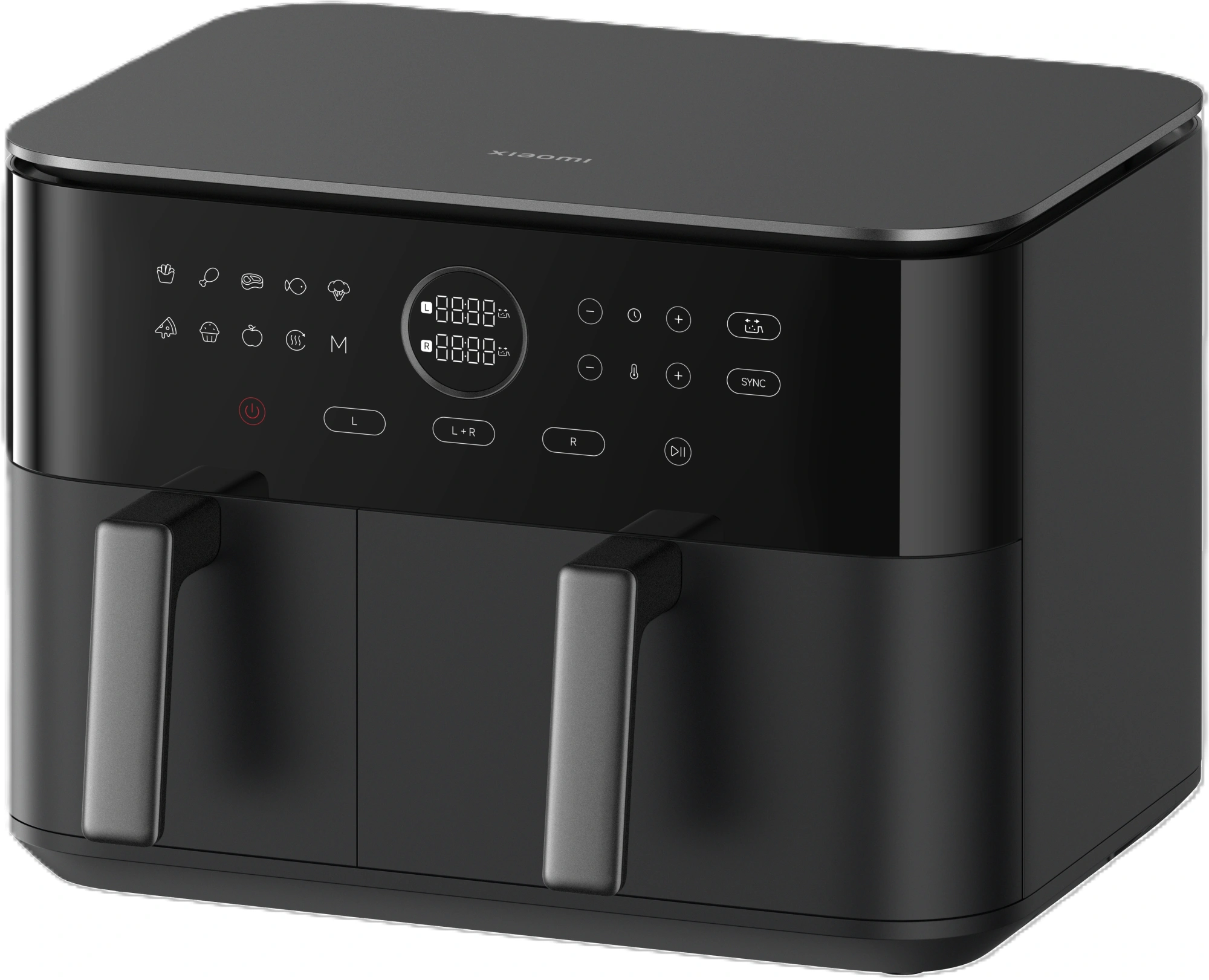 Аэрогриль Xiaomi Dual Zone Air Fryer 10L EU 10л 2700Вт черный (BHR07SGEU) — миниатюра 2