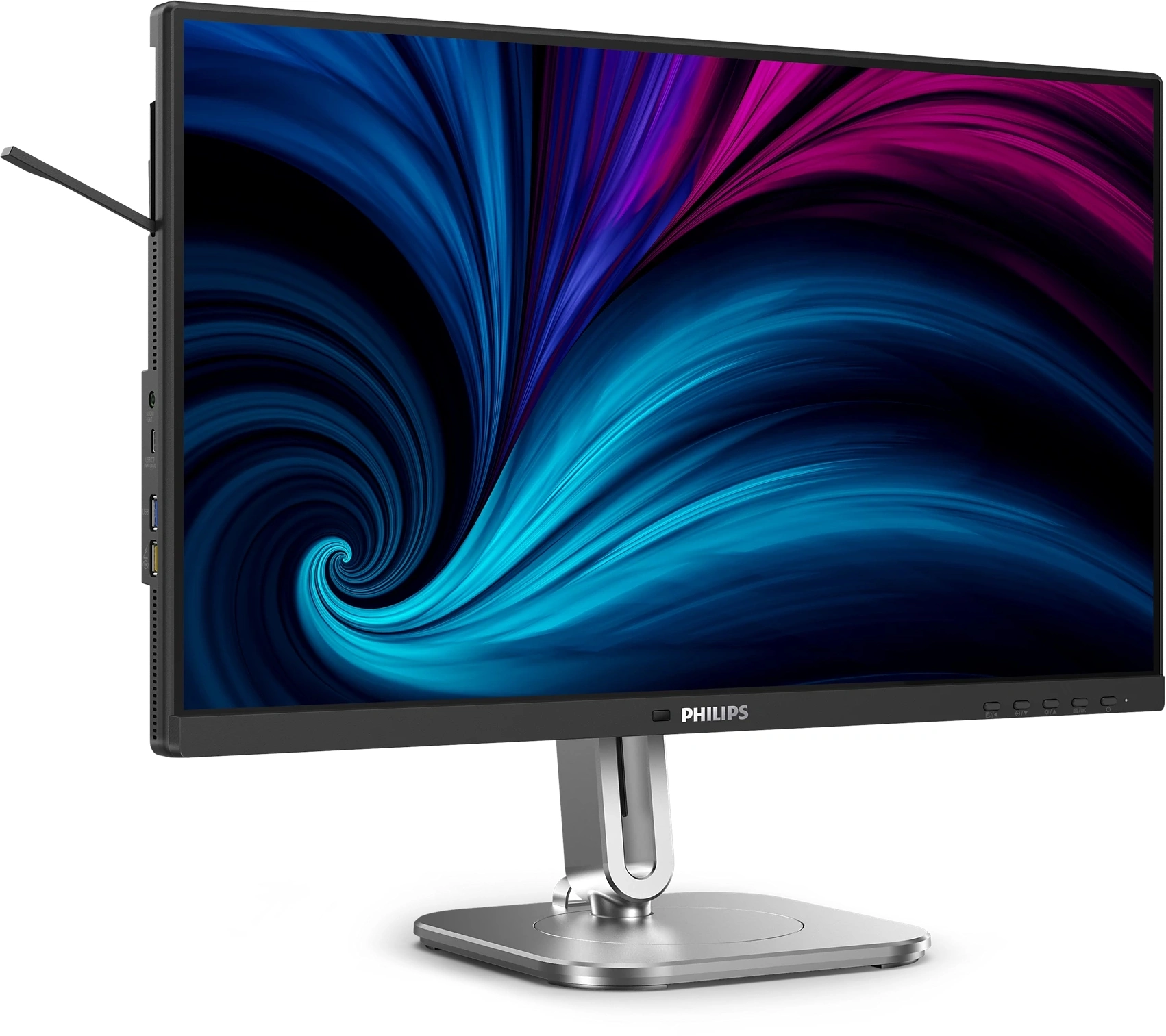Монитор Philips 23.8" 24B2U4301 черный IPS LED 16:9 HDMI M/M матовая HAS Piv 300cd 178гр/178гр 1920x1080 120Hz DP FHD USB 5.74кг — миниатюра 2