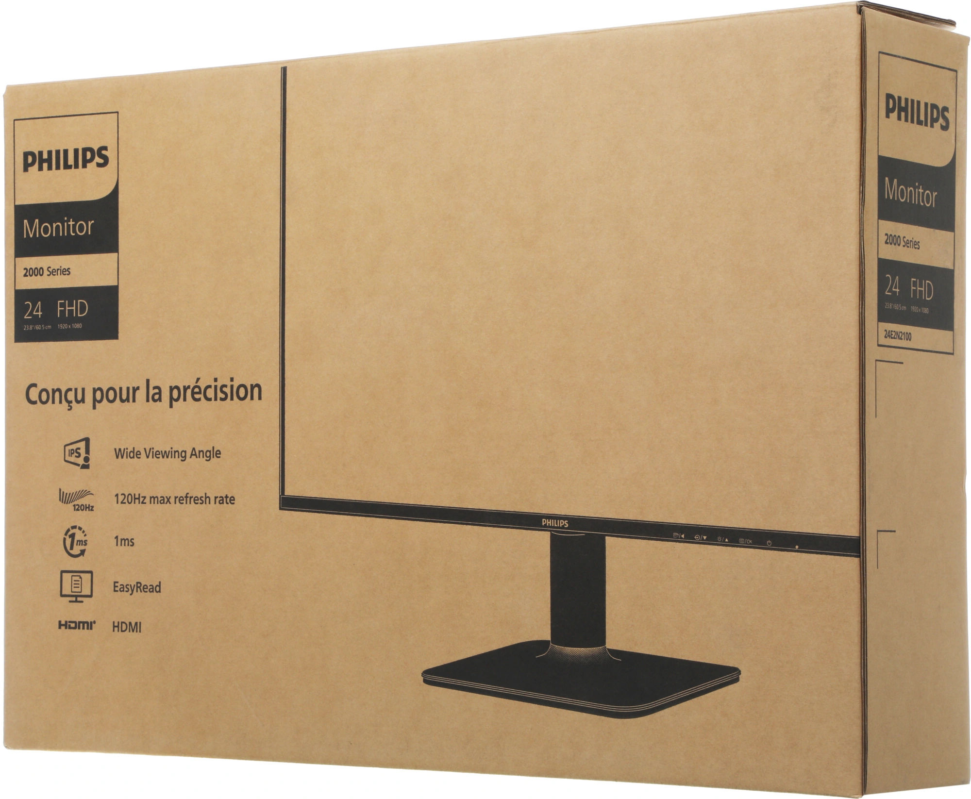 Монитор Philips 23.8" 24E2N2100 черный IPS LED 4ms 16:9 HDMI матовая 1500:1 300cd 178гр/178гр 1920x1080 120Hz VGA FHD 2.46кг — миниатюра 7