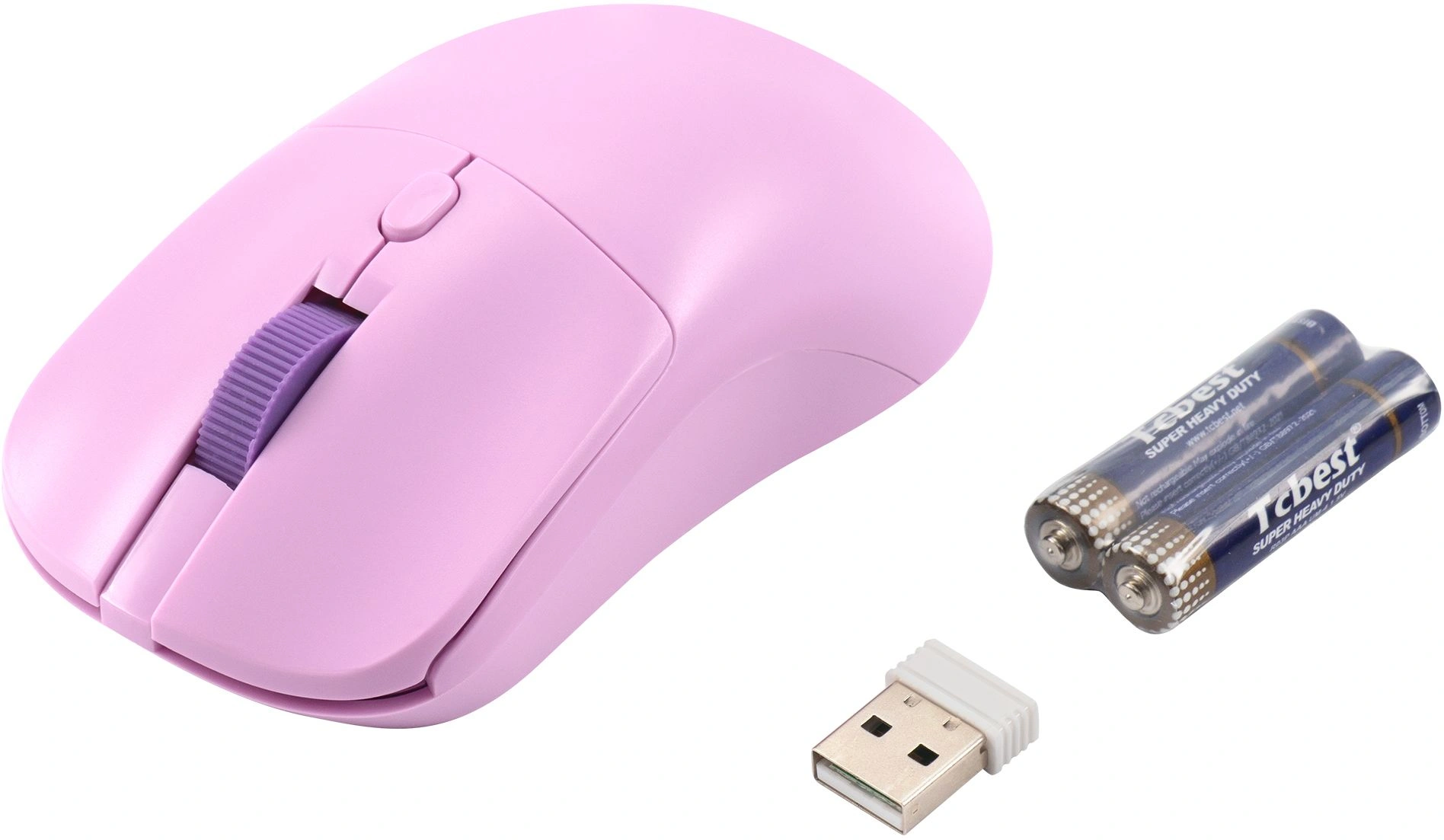 Мышь Acer OMR501 фиолетовый оптическая 1600dpi silent беспров. USB 4but (ZL.MCE11.017) — миниатюра 8