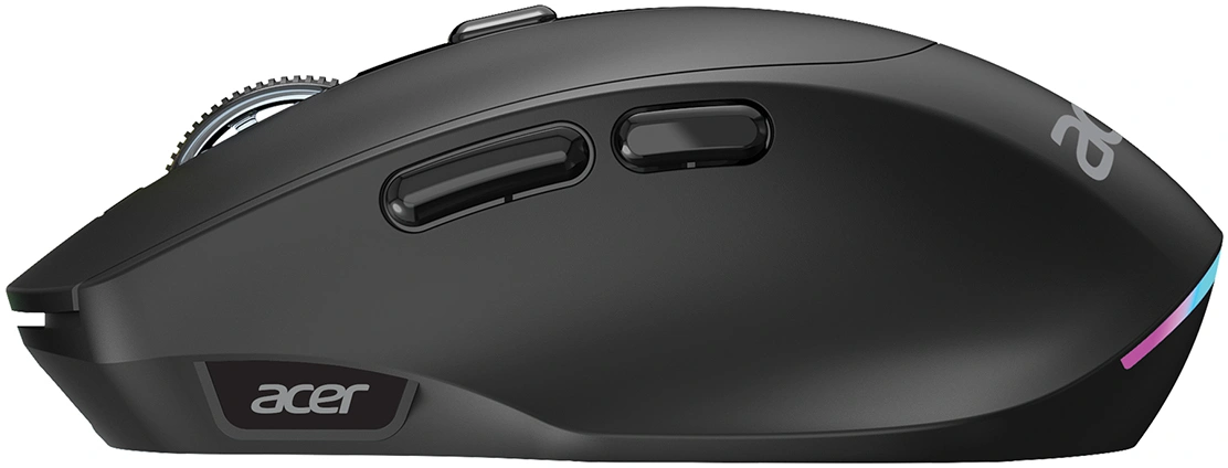Мышь Acer OMR504 черный оптическая 3200dpi silent беспров. BT/Radio USB 4but (ZL.MCE11.01D) — миниатюра 2