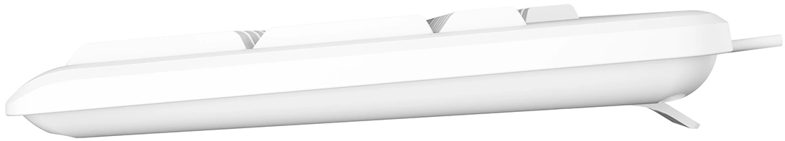 Клавиатура Acer OKW500 белый USB Multimedia (ZL.KBDEE.01S) кабель 1.8м — миниатюра 3