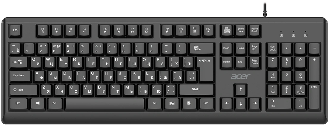 Клавиатура + мышь Acer OCC500 клав:черный мышь:черный USB (ZL.ACC11.00G) — миниатюра 2
