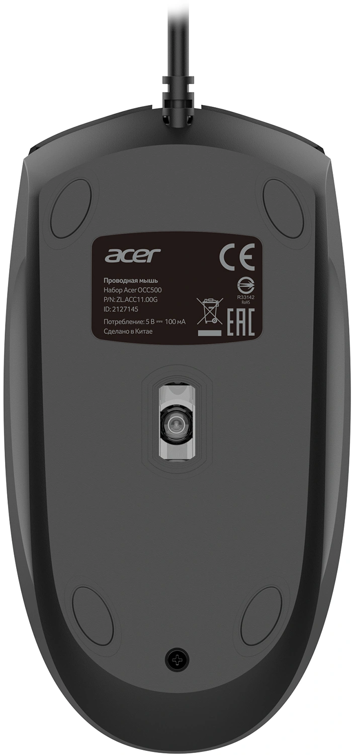 Клавиатура + мышь Acer OCC500 клав:черный мышь:черный USB (ZL.ACC11.00G) — миниатюра 8