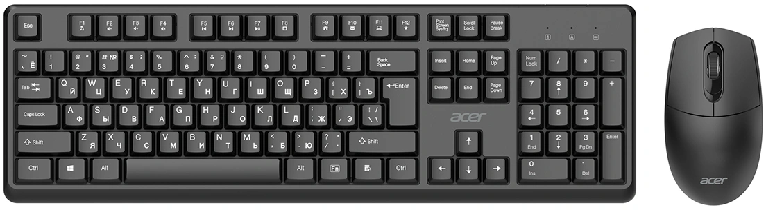 Клавиатура + мышь Acer OCC501 клав:черный мышь:черный USB беспроводная Multimedia (ZL.ACC11.00H) — фото 1