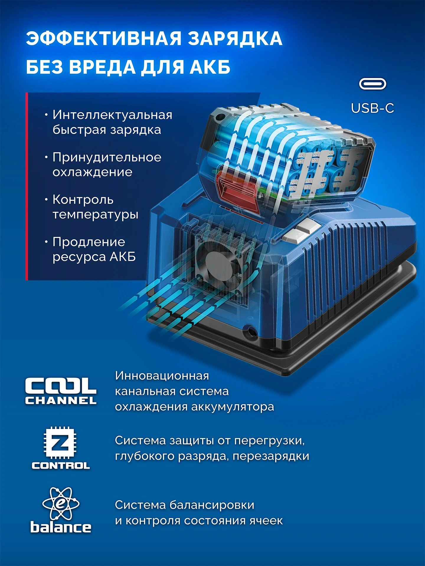 Батарея аккумуляторная Зубр Power PRO 20В 4Ач Li-Ion (BP-P-20-4) — миниатюра 14