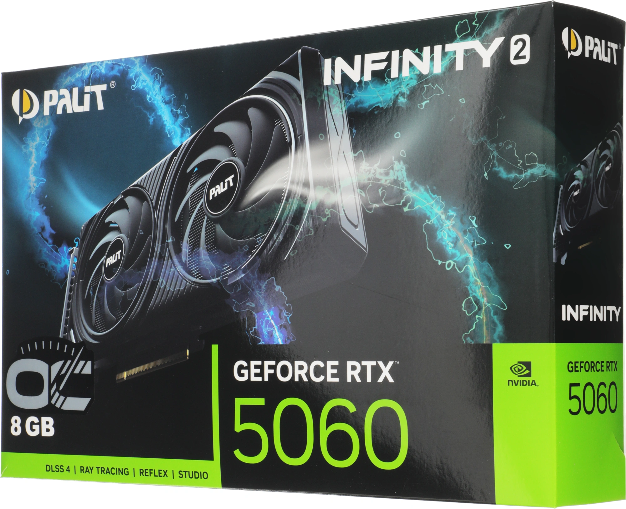 Видеокарта Palit PCI-E 5.0 PA-RTX5060 INFINITY 2 OC NVIDIA GeForce RTX 5060 8Gb 128bit GDDR7 2280/28000 HDMIx1 DPx3 HDCP Ret — миниатюра 7
