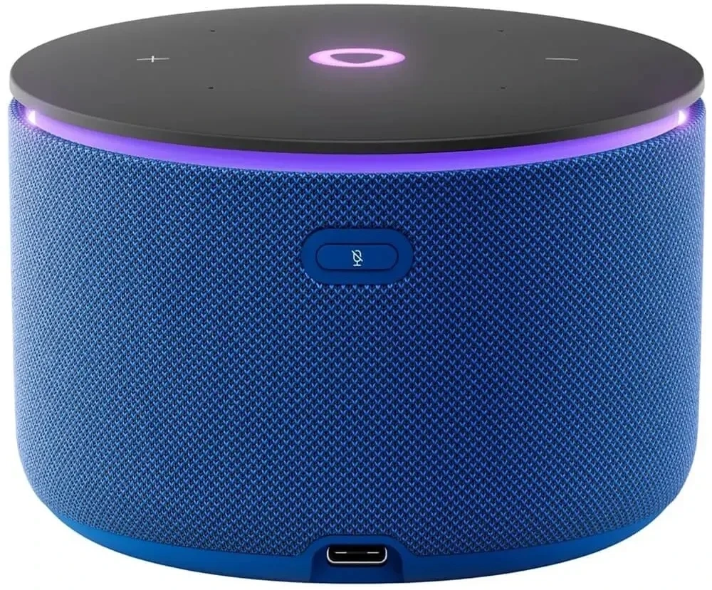 Умная колонка Yandex Станция Мини 3 Про Алиса синий 18W 1.0 BT/Wi-Fi (YNDX-00059BLU) — миниатюра 4