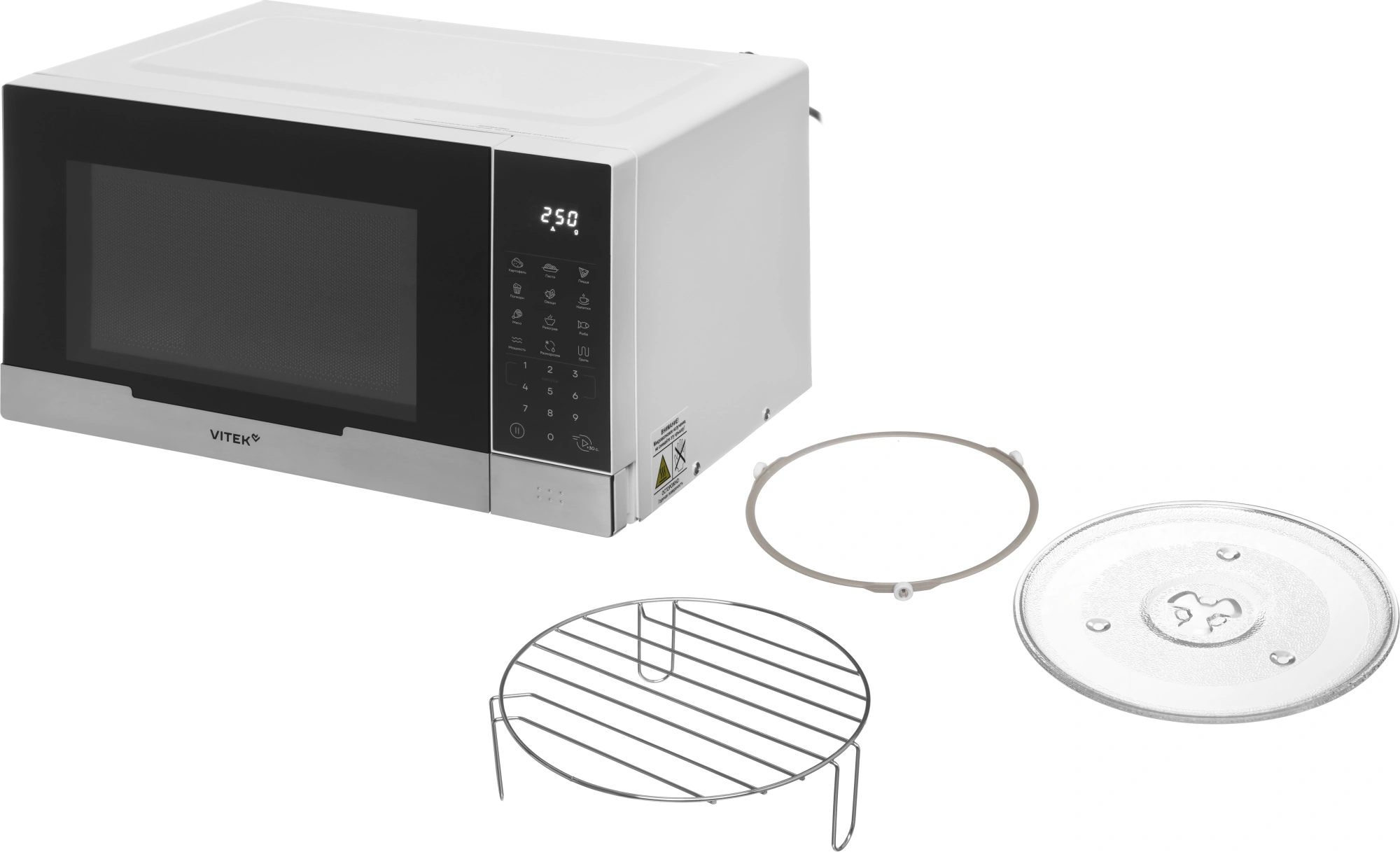 Микроволновая Печь Vitek VT-MW2223 23л. 800Вт белый/черный — миниатюра 13
