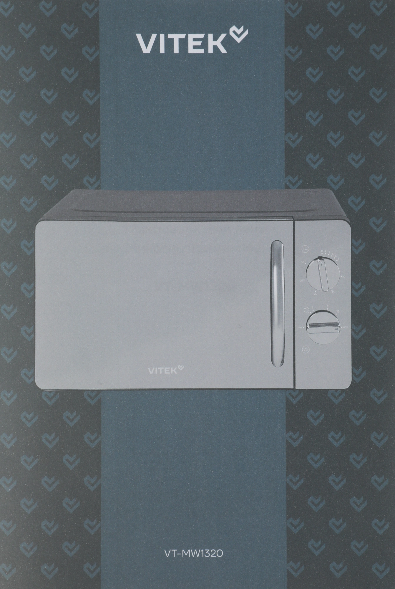 Микроволновая Печь Vitek VT-MW1320 20л. 700Вт черный/хром — фото 1
