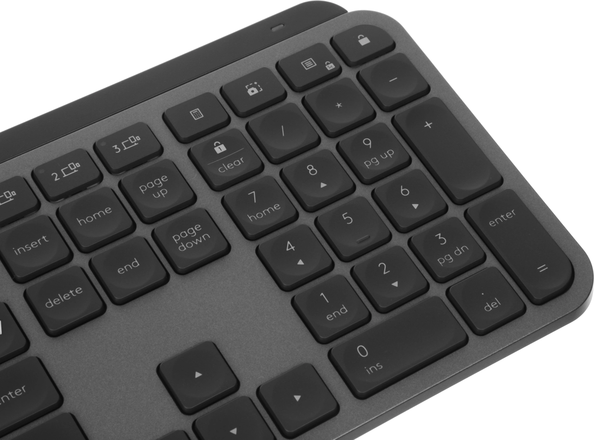Клавиатура + мышь Logitech MX Keys S Combo клав:графитовый/черный мышь:графитовый USB беспроводная Bluetooth/Радио LED (920-011619) — миниатюра 5
