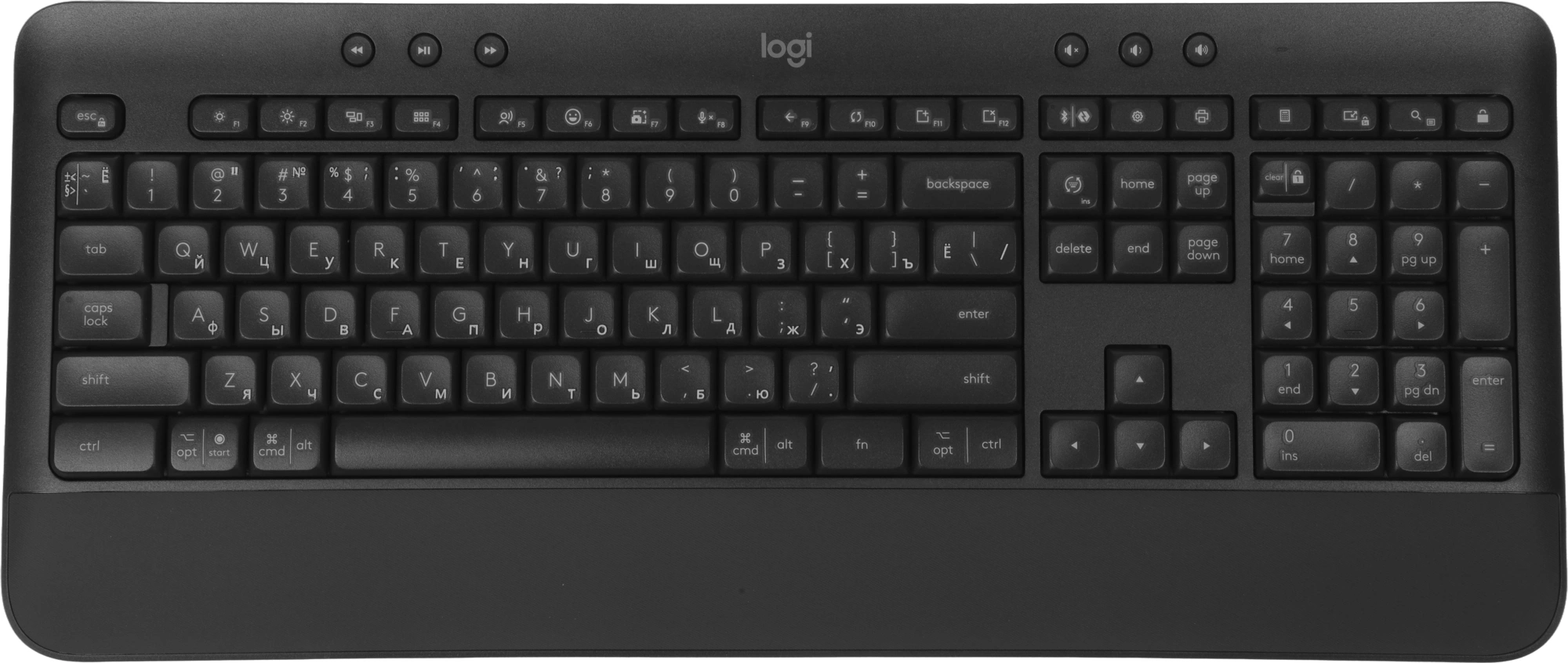 Клавиатура + мышь Logitech MK650 клав:графитовый мышь:черный/серый USB беспроводная Bluetooth/Радио (920-011013) — миниатюра 2