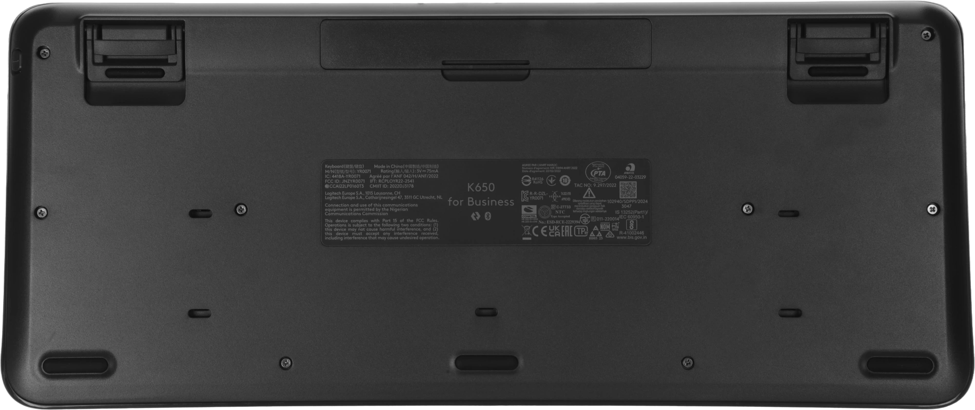 Клавиатура + мышь Logitech MK650 клав:графитовый мышь:черный/серый USB беспроводная Bluetooth/Радио (920-011013) — миниатюра 9