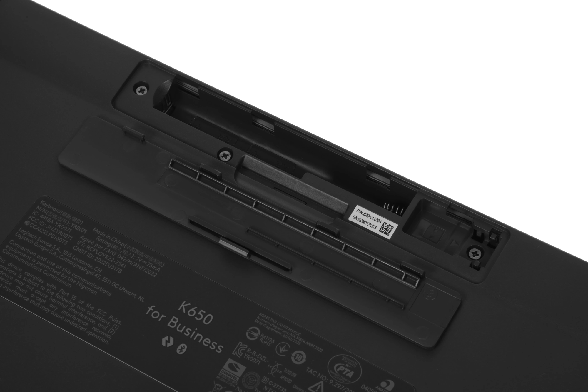 Клавиатура + мышь Logitech MK650 клав:графитовый мышь:черный/серый USB беспроводная Bluetooth/Радио (920-011013) — миниатюра 12