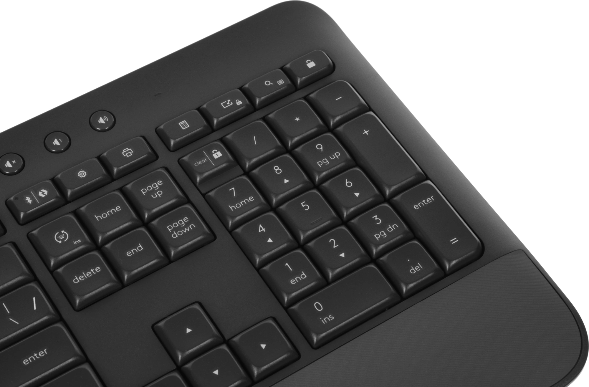 Клавиатура Logitech K650 черный USB беспроводная BT/Radio Multimedia (подставка для запястий) (920-010954) — миниатюра 6