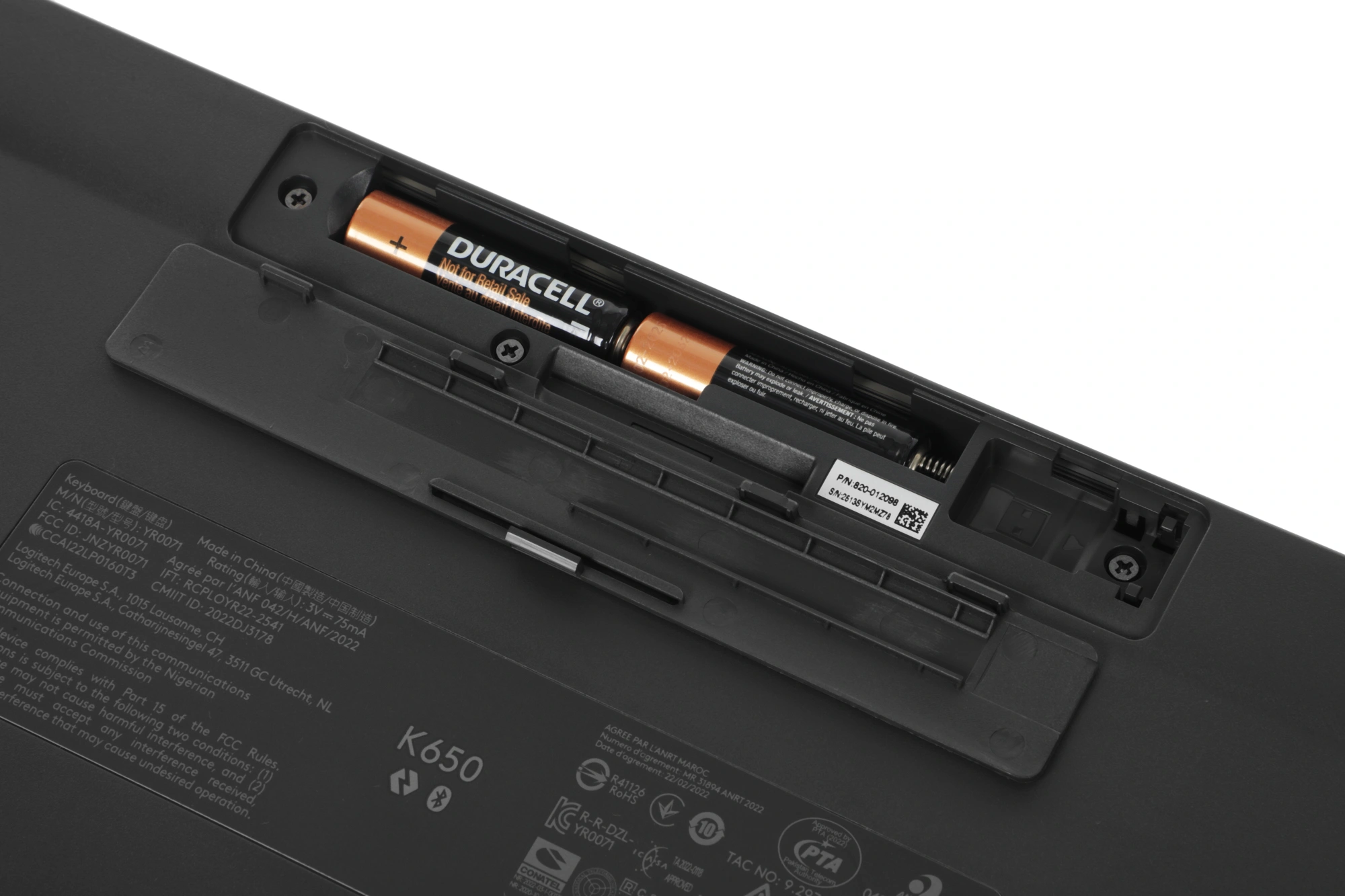 Клавиатура Logitech K650 черный USB беспроводная BT/Radio Multimedia (подставка для запястий) (920-010954) — миниатюра 13