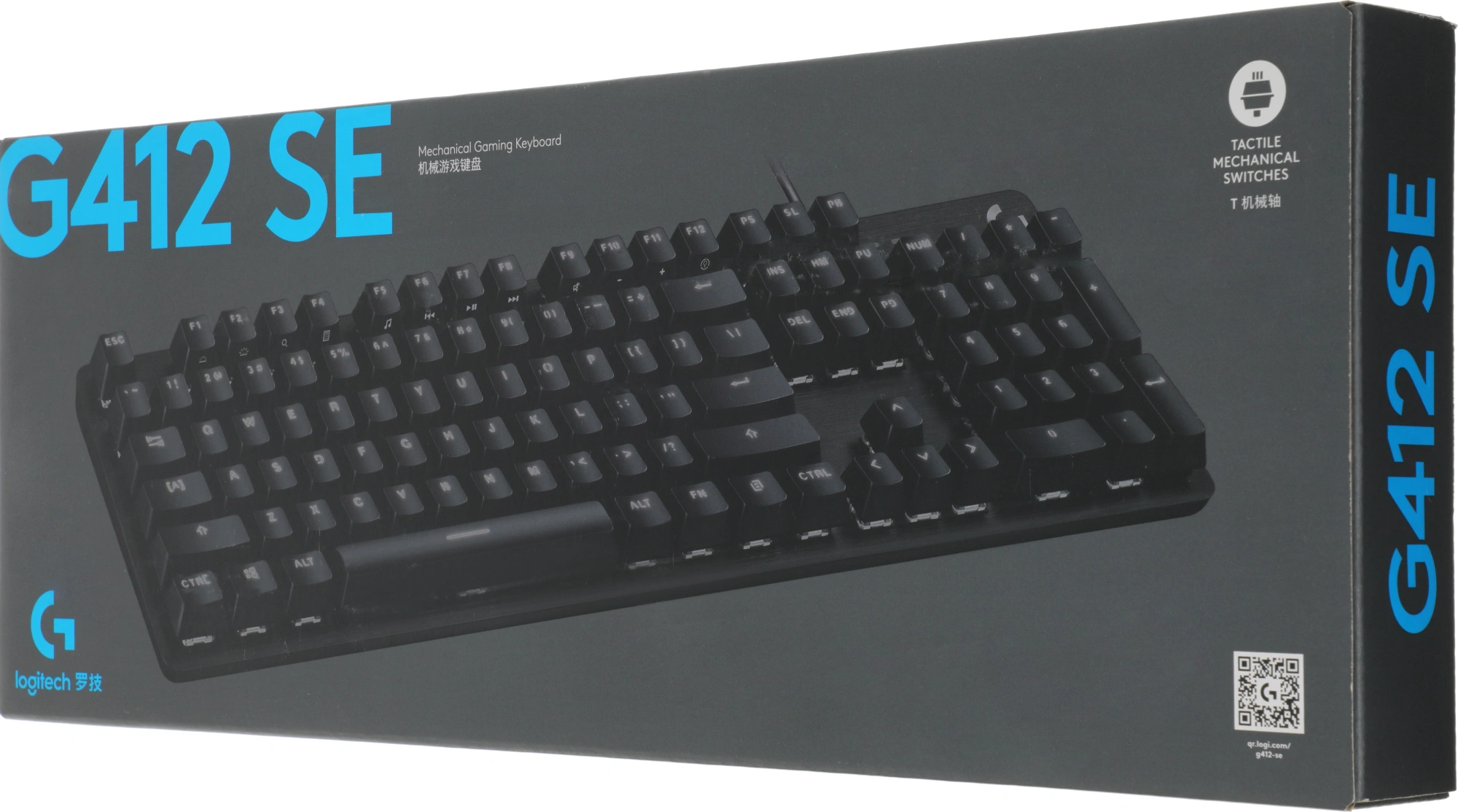 Клавиатура Logitech G412 SE механическая черный USB for gamer LED (920-010440) кабель 1.8м — миниатюра 12