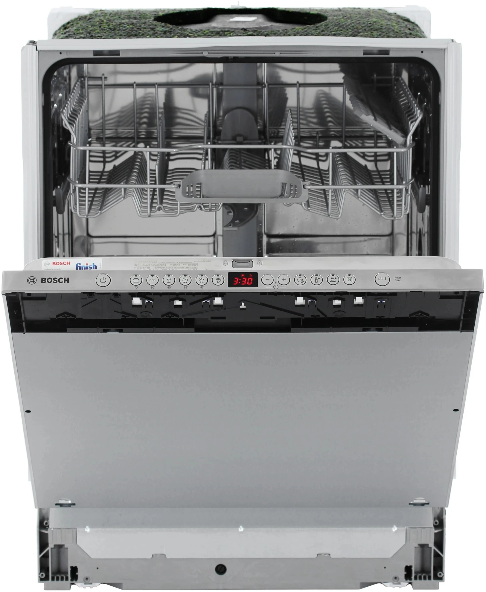 Посудомоечная машина встраив. Bosch SMV26AX00Q полноразмерная серебристый — миниатюра 2