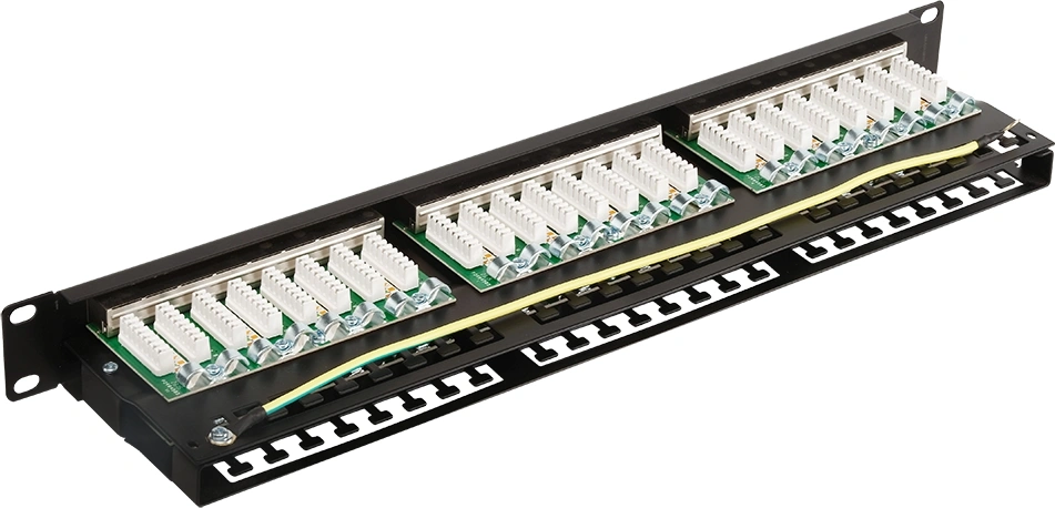 Патч-панель Lanmaster LAN-PPC48S6 19" 1U 48xRJ45 кат.6 STP — миниатюра 2