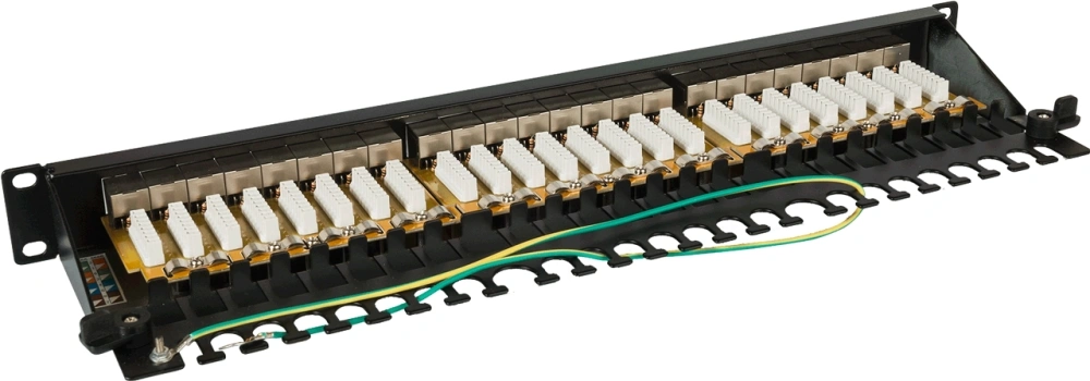 Патч-панель Lanmaster LAN-PPI24S6 19" 1U 24xRJ45 кат.6 STP — миниатюра 3