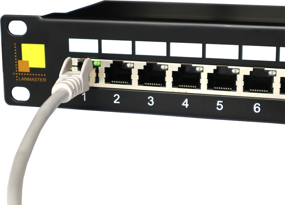 Патч-панель Lanmaster LAN-PPI24S6 19" 1U 24xRJ45 кат.6 STP — миниатюра 4