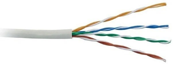 Кабель информационный Lanmaster LAN-5EFTP-PT-LSZH-GY кат.5E FTP 4 пары 26AWG LSZH внутренний 305м серый — фото 1
