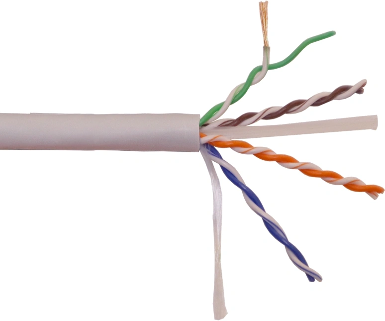 Кабель информационный Lanmaster LAN-6EUTP-PT-LSZH-GY кат.6 UTP 4 пары 23AWG LSZH внутренний 305м серый — миниатюра 2