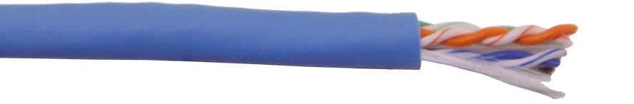 Кабель информационный Lanmaster LAN-6AFTP-HFLT-BL кат.6A FTP 4 пары 23AWG LSZH внутренний 305м синий — фото 1