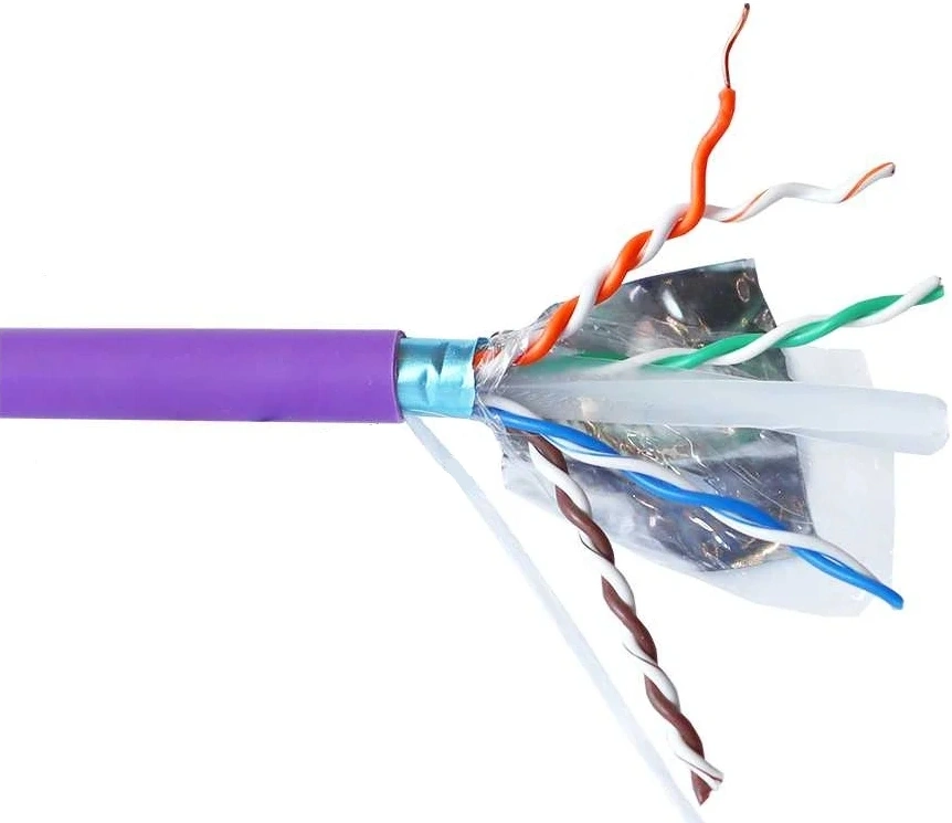 Кабель информационный Lanmaster LAN-6AUMTP-HFLT-VI кат.6A UTP 4 пары 23AWG LSZH внутренний 305м фиолетовый — миниатюра 2