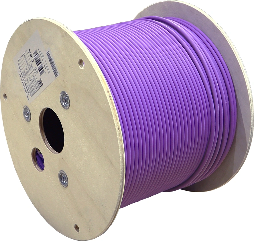 Кабель информационный Lanmaster LAN-6AUTP-HFLT-VI кат.6A UTP 4 пары 23AWG LSZH внутренний 305м фиолетовый — фото 1