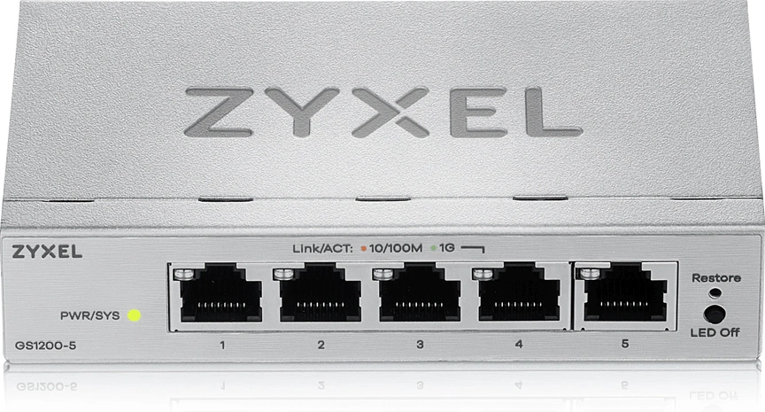 Коммутатор Zyxel GS1200-5V3-EU0101F (L2) 5x1Гбит/с управляемый — миниатюра 2