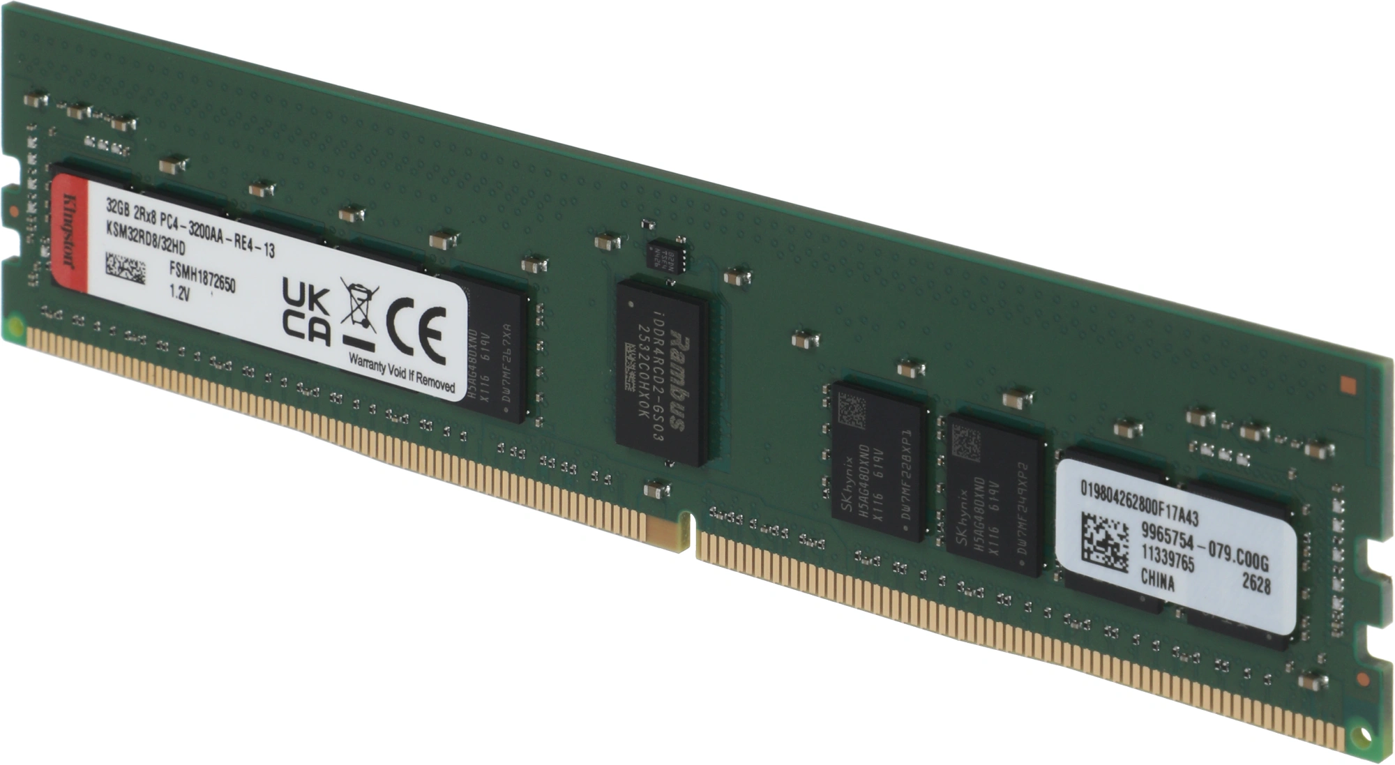 Память DDR4 Kingston KSM32RD8/32HD 32Gb RDIMM ECC Reg Non Pull PC4-25600 CL22 3200MHz — миниатюра 5