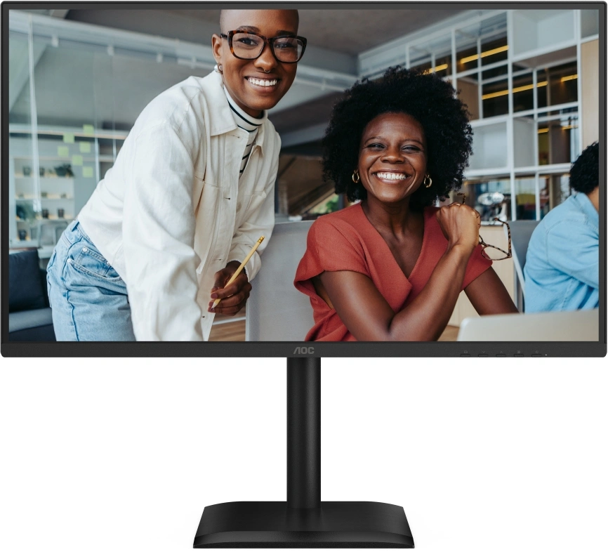 Монитор AOC 27" Q27E4U черный IPS LED 16:9 HDMI M/M матовая HAS Piv 350cd 178гр/178гр 2560x1440 120Hz DP Quad HD 2K (1440p) USB 5.55кг — миниатюра 4